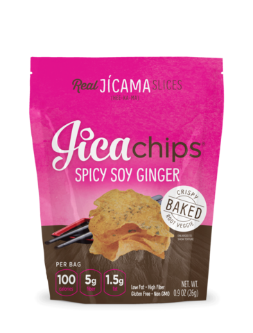 Spicy Soy Ginger Jicama Chips