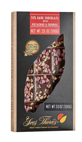 Dark Chocolate with Pistachio & Cherry